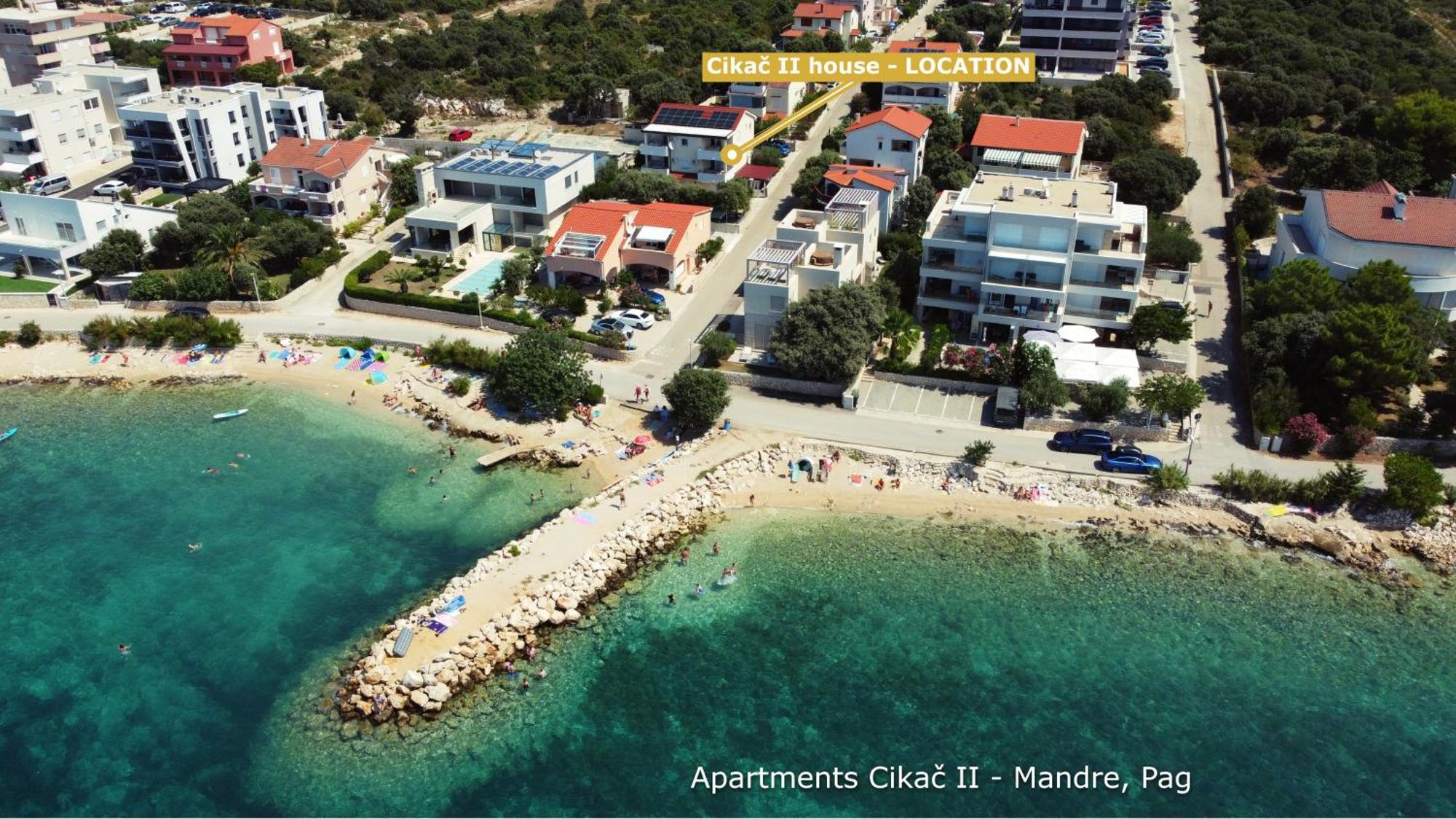 Apartments Cikac II - Modern Apartments By The Beach Мандре Екстериор снимка